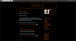 Desktop Screenshot of excollblog.blogspot.com