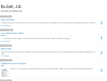 Tablet Screenshot of excollblog.blogspot.com
