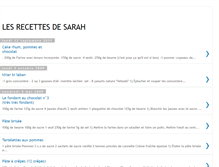 Tablet Screenshot of lacuisinedesarah.blogspot.com