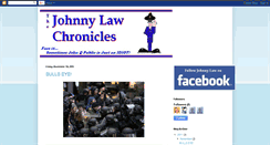 Desktop Screenshot of johnnylawchronicles.blogspot.com