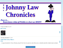 Tablet Screenshot of johnnylawchronicles.blogspot.com