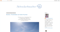 Desktop Screenshot of dasschneckenhaeuschen.blogspot.com