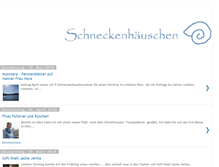 Tablet Screenshot of dasschneckenhaeuschen.blogspot.com