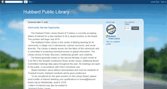 Desktop Screenshot of hubbardpubliclibrary.blogspot.com