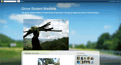 Desktop Screenshot of grovestudentmissions.blogspot.com