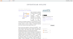 Desktop Screenshot of investigaronline.blogspot.com