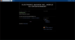 Desktop Screenshot of electronicmayheminc.blogspot.com