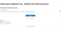 Tablet Screenshot of electronicmayheminc.blogspot.com