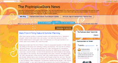 Desktop Screenshot of poptropicastars.blogspot.com