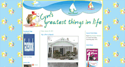 Desktop Screenshot of greatestthingsinlife.blogspot.com