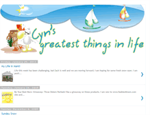 Tablet Screenshot of greatestthingsinlife.blogspot.com