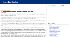 Desktop Screenshot of lovedogstories.blogspot.com