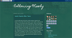 Desktop Screenshot of followingwisely.blogspot.com