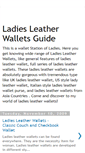 Mobile Screenshot of ladiesleatherwallets.blogspot.com