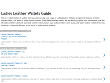 Tablet Screenshot of ladiesleatherwallets.blogspot.com