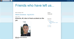 Desktop Screenshot of friendswhohaveleftus.blogspot.com