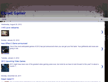 Tablet Screenshot of closetgamr.blogspot.com