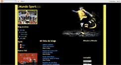 Desktop Screenshot of mundosportblog.blogspot.com