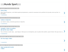 Tablet Screenshot of mundosportblog.blogspot.com