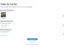 Tablet Screenshot of nubedecarton.blogspot.com