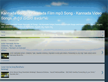 Tablet Screenshot of kannadasongs.blogspot.com