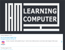 Tablet Screenshot of iamlearningcomputer.blogspot.com