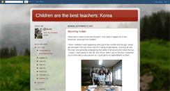 Desktop Screenshot of childrenarethebestteacherskorea.blogspot.com