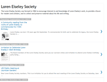 Tablet Screenshot of loreneiseleysociety.blogspot.com