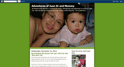 Desktop Screenshot of juanorandmommy.blogspot.com