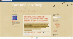 Desktop Screenshot of earnrecharge.blogspot.com