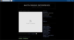 Desktop Screenshot of mastabingus.blogspot.com
