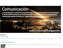 Tablet Screenshot of andrea-comunicacion.blogspot.com