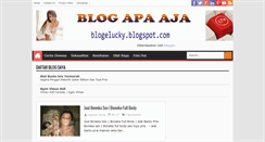 Desktop Screenshot of blogelucky.blogspot.com