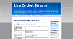 Desktop Screenshot of ecricketlivestream.blogspot.com