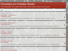 Tablet Screenshot of chroniclesofachristianheretic.blogspot.com