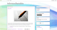 Desktop Screenshot of informasibarukita.blogspot.com