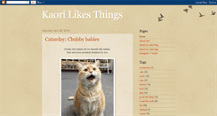 Desktop Screenshot of kaorilikesthings.blogspot.com