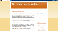 Desktop Screenshot of brockleyleaseholders.blogspot.com