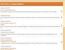 Tablet Screenshot of brockleyleaseholders.blogspot.com