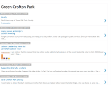 Tablet Screenshot of greencroftonpark.blogspot.com