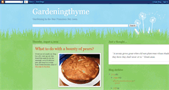 Desktop Screenshot of baygardeningthymes.blogspot.com