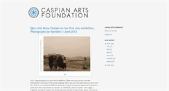 Desktop Screenshot of caspianartsfoundation.blogspot.com