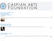 Tablet Screenshot of caspianartsfoundation.blogspot.com