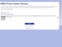 Tablet Screenshot of mbfxforexsystem.blogspot.com