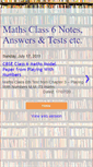 Mobile Screenshot of class6maths.blogspot.com