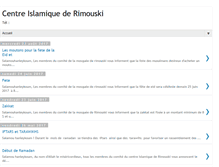 Tablet Screenshot of centreislamiquederimouski.blogspot.com