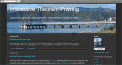 Desktop Screenshot of interactive-theorem-proving.blogspot.com