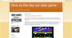 Desktop Screenshot of giveusthisdayourdailygame.blogspot.com