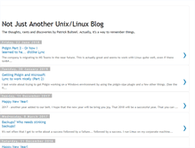 Tablet Screenshot of notjustlinux.blogspot.com