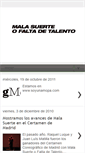 Mobile Screenshot of malasuerteofaltadetalento.blogspot.com